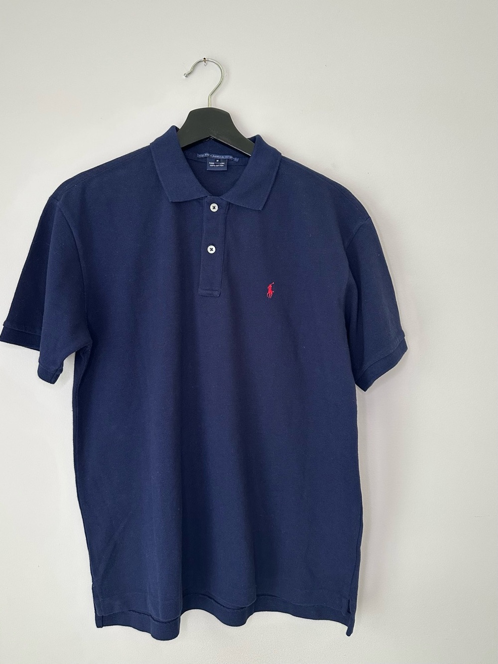 Ralph Lauren Navy Polo with Red Pony Logo